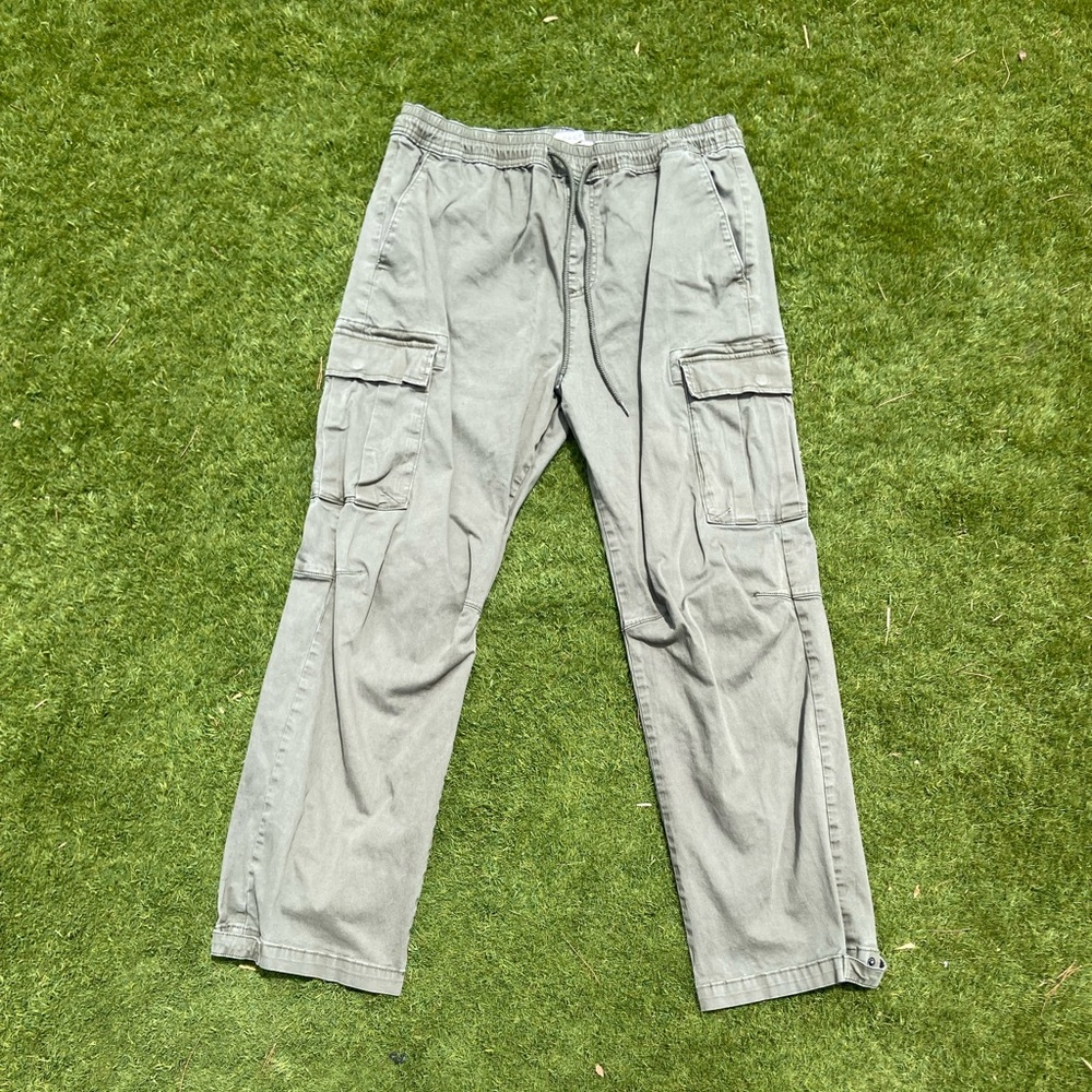 Passim green cargo pants with draw string belt